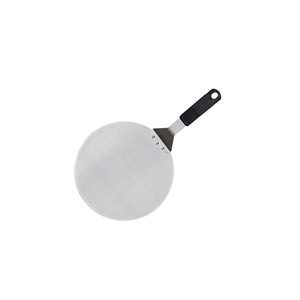 Sollevatore per torta a paletta in acciaio inossidabile, pala per torta rotonda a paletta strumenti di cottura con manico per torte pizze per la cottura su pietra per Pizza - Product Image 2