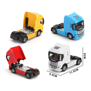Unidad de tractor de aleación de zinc fundido a presión a <span class=keywords><strong>escala</strong></span> 1:32 para camión articulado de vehículos del mercado latinoamericano con ruedas delanteras de 4 o 6 ruedas - Product Image 1