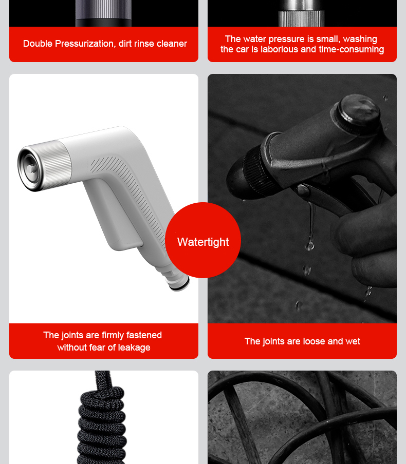 Variable foam pump for automobile foam 360 degree rotation of one button minimalist switch to adjust water outlet mode