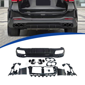ชุดปลายท่อไอเสียดิฟฟิวเซอร์หลัง Mercedes-Benz GLE-Class W167 วัสดุ ABS ปี 2020-2025 - Product Image 1