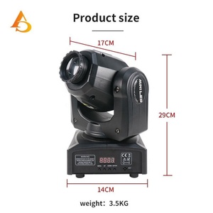 Aicpose 30W Mini Sharpy Beam Moving Head Light RGBW Luces de Escenario Foco Móvil - Product Image 2