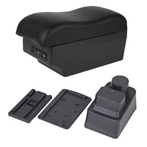 Reposabrazos Vtear ABS con Portavasos USB para <span class=keywords><strong>Skoda</strong></span> <span class=keywords><strong>Fabia</strong></span> 2008-2014 |   Accesorio de Almacenamiento Interior para Modelo - Product Image 1