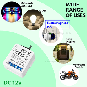 433mhz קוד למידה אוטומטי מתג שלט רחוק אלחוטי DC 12V 1CH 10A RF ממסר LED דלת מוסך מנעול אלקטרומגנטי - Product Image 2