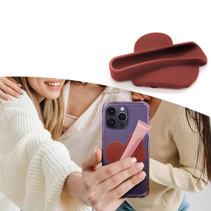 เคสซิลิโคนแบบดูดติดโทรศัพท์รูปหัวใจสำหรับใส่ลิปสติก/ลิปกลอส สำหรับ iPhone 16ProMax ใช้กลางแจ้ง ผลิตโดยโรงงาน OEM - Product Image 2