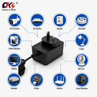 Alimentation murale personnalisable AC/DC 12V 1A avec prise AR, adaptateur secteur pour éclairage LED et sécurité