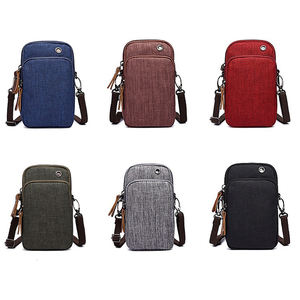 Sac à bandoulière portable en polyester OEM/ODM de 8 pouces avec fermeture éclair pour voyage, extérieur, travail, randonnée, sport, pochette pour téléphone - Product Image 5