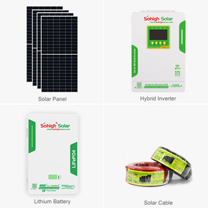 Système d'énergie solaire hybride complet triphasé 5 kW 8 kW 10 kW 48 V, système d'alimentation solaire hybride hors réseau pour la maison - Product Image 2