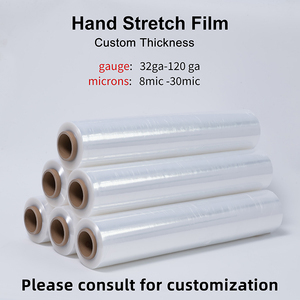 PE rõ ràng Pallet tay căng bọc phim nhựa bao bì phim CuộN LLDPE gói trong suốt strech phim de embalaje - Product Image 4