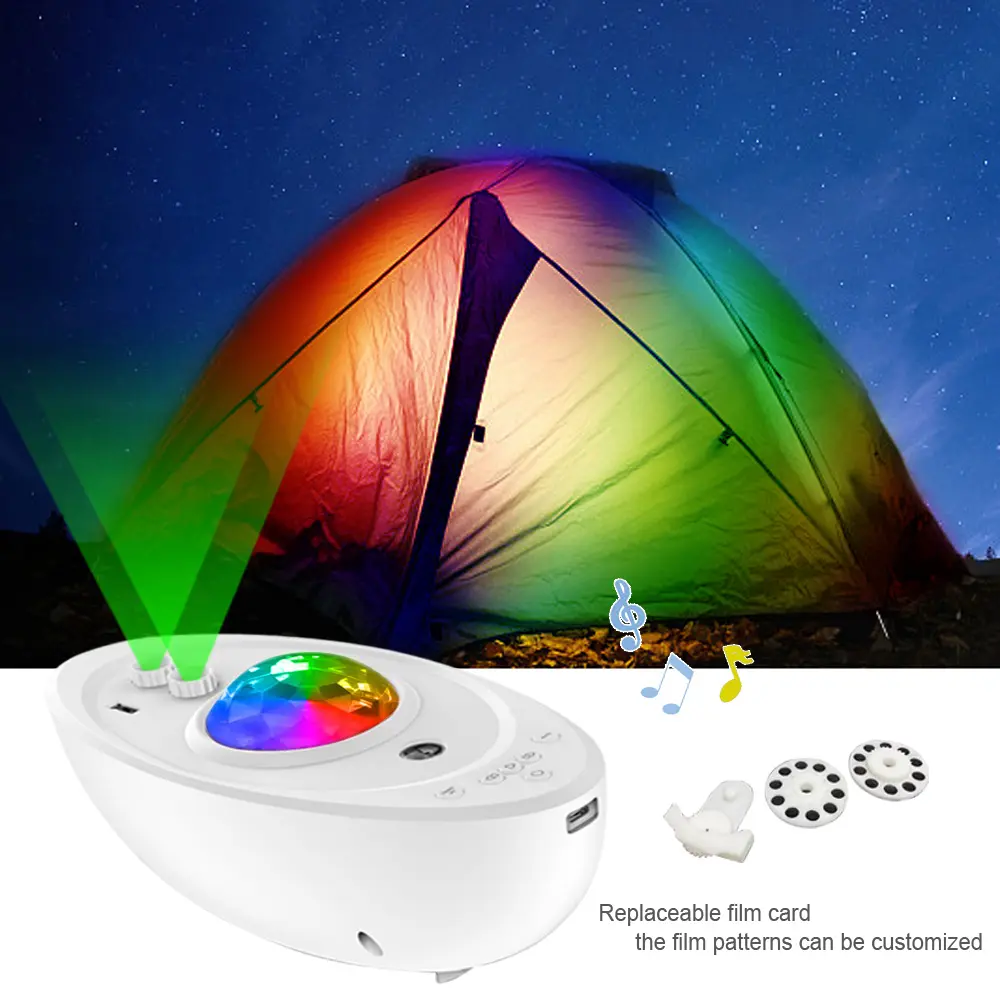 Factory Price Best Outdoor Camping Light Laser Starry Sky Projector Music Speaker LED Baby Room Night Light