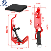 Support mural universel réglable en métal caoutchouté pour organiser les outils de garage, gain de place