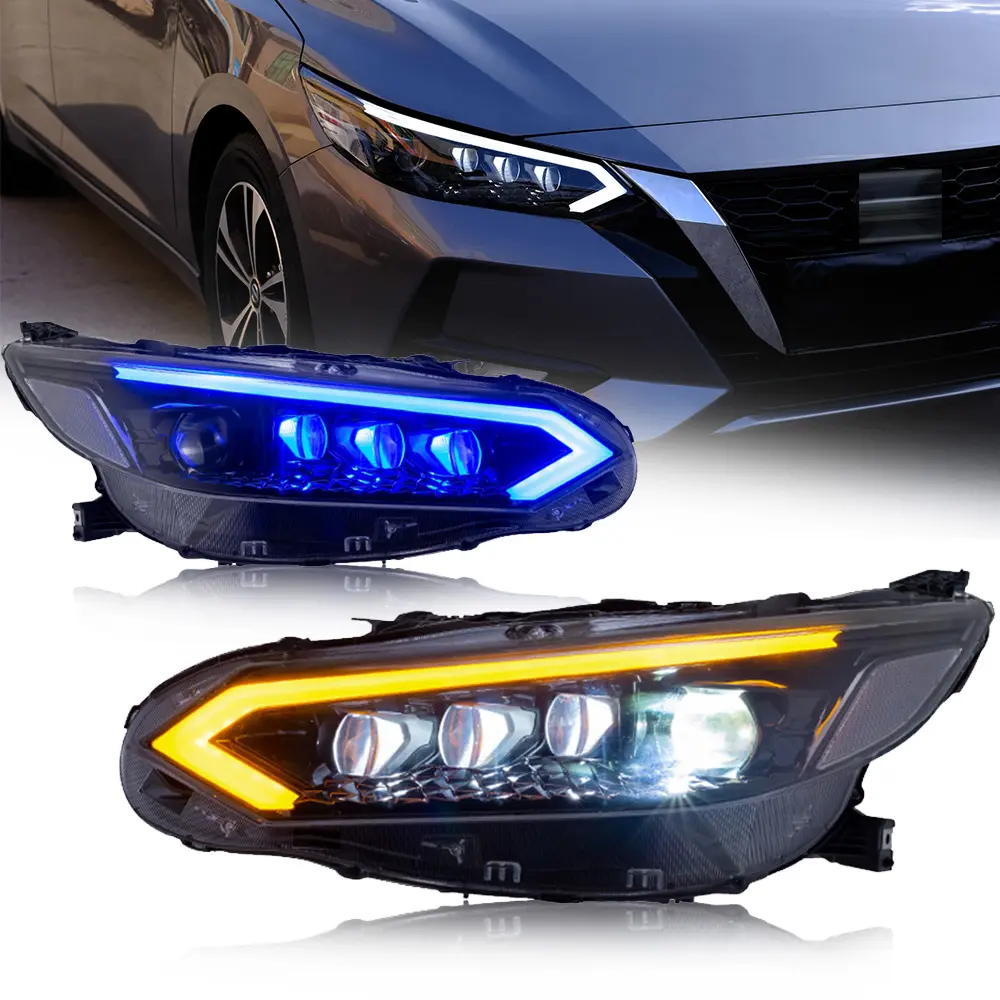 DK Motion new design Led Headlamp for Nissan Sentra Headlights Sylphy 2020-2023 Auto Parts