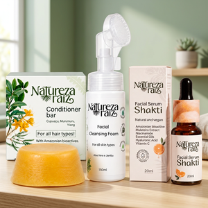 Barra Acondicionadora Nutritiva y Radiante, Espuma Limpiadora Facial y Suero Facial - Product Image 4