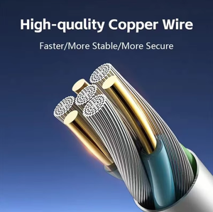 Biểu Tượng Tùy Chỉnh Pd 100W Gradient Nylon Bện Nhanh Chóng Sạc Cáp Dữ Liệu Type-C LED Hiển Thị Điện Tương Thích Với <span class=keywords><strong>Android</strong></span> & IOS - Product Image 4