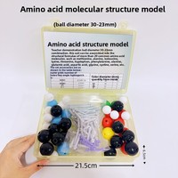 Le modèle de structure moléculaire des acides aminés présente une boule d'un diamètre de 23 à 30 mm. Le modèle de type bâton peut être démonté