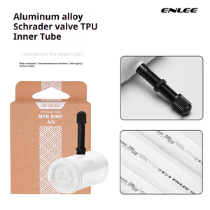 Chambre à air en TPU en alliage d'aluminium ultra-légère pour <span class=keywords><strong>VTT</strong></span> avec valve Schrader, chambre à air de vélo personnalisée en TPU - Product Image 5