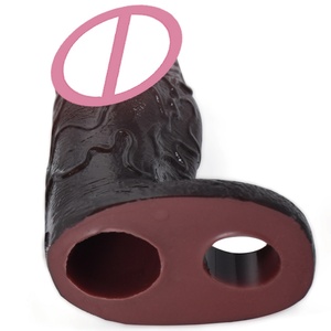 SXXY Reusable Liquid Silicone Realistic Cock Sleeve With Open-ended Design Glans Soft Sex <b>Toys</b> <b>for</b> <b>Men</b> Delay Ejaculation - Product Image 2