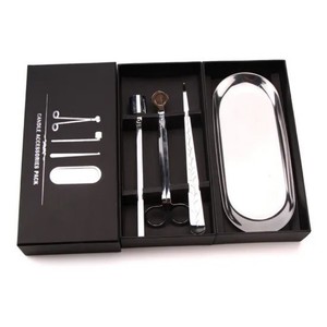 Outil d'aromathérapie en acier inoxydable de haute qualité, écologique, non toxique, avec logo personnalisé, ciseaux à mèche de bougie argentés, coupe-mèche pour bougies - Product Image 5