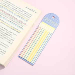 Colored Fluorescent Self-Adhesive Sticky Notes Transparent PET Index Stickers Ins Wind Thin Strip Labels Notebooks Customizable - Product Image 4
