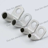 Terminales de Anillo de Cobre Plateados en Estaño de Alta Calidad, Curvados a 90 Grados, para Cables SST 4-6/4.0mm2, Conector de Crimpado para Audio y Video