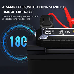 Démarreur de voiture portable 12V double USB-C 4000A PD60W 32000mAh avec lampe de poche <span class=keywords><strong>SOS</strong></span>, batterie externe compatible moto/camion essence 7L et diesel 5L - Product Image 5