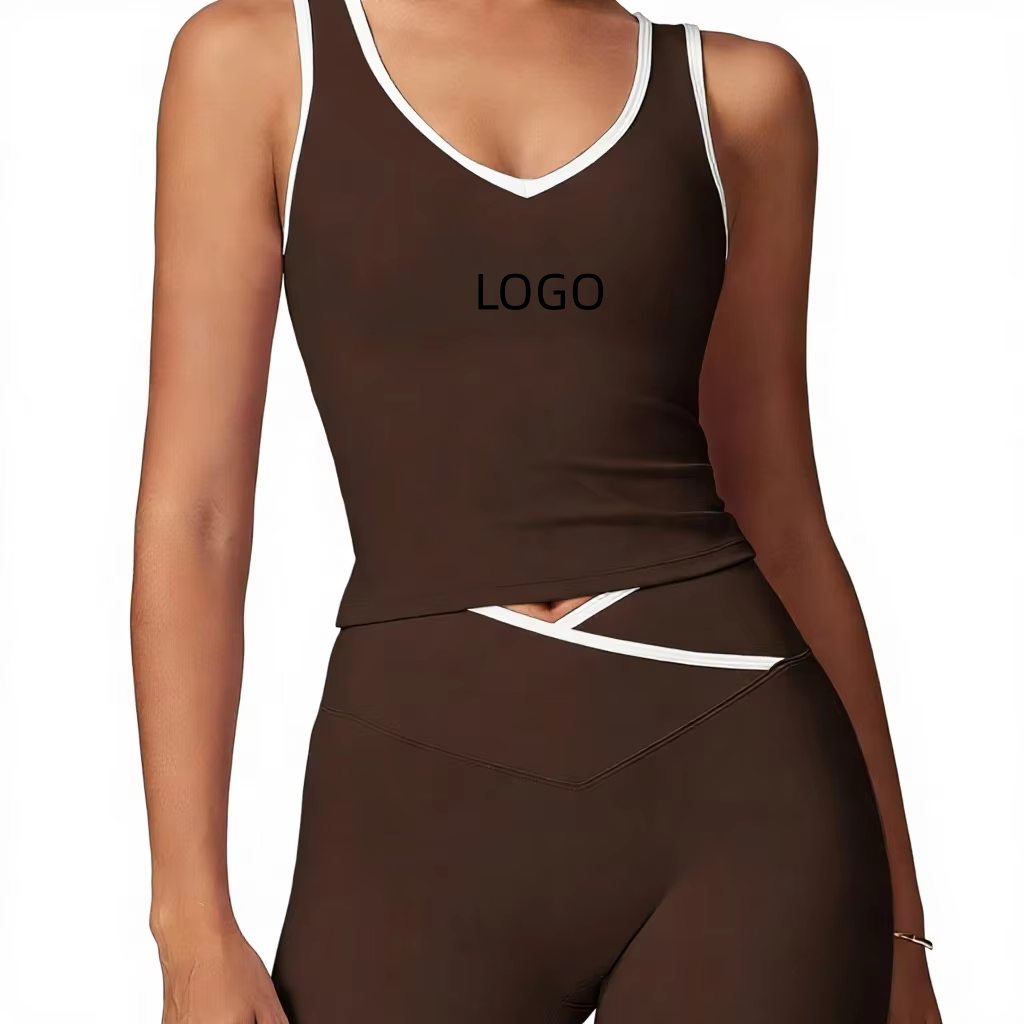 High Waist Solid for Shorts Yoga Suit Two-Piece Set Quick-Drying Backless Unisex Outdoor Fitness Wear