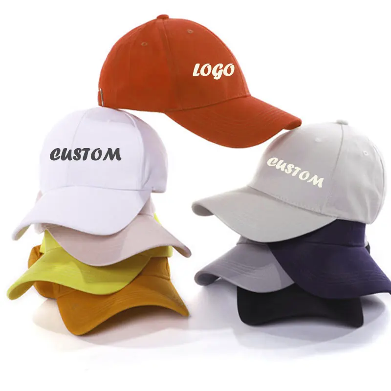 Blank Adjustable Advertising Baseball Hat Cap Printing Embroidery Pattern Sports Gorras 5 Panel Hat Custom Logo Designer Plain
