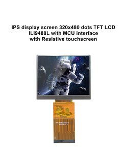 หน้าจอแสดงผล IPS ขนาด 3.5 นิ้ว ความละเอียด 320x480 จุด TFT LCD ILI9488L พร้อมอินเทอร์เฟซ MCU และหน้าจอสัมผัสแบบ Resistive - Product Image 2