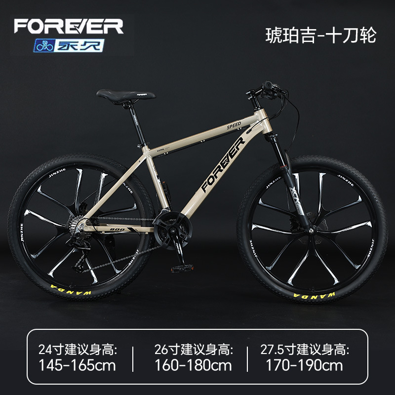 Steel frame - 10-blade wheel - Amber Gear [24 speed]