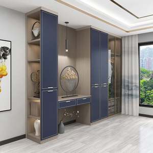 Armoire de chambre à coucher solide et réglable de haute qualité, compartiments de rangement spacieux, fabrication durable et écologique pour villa - Product Image 1