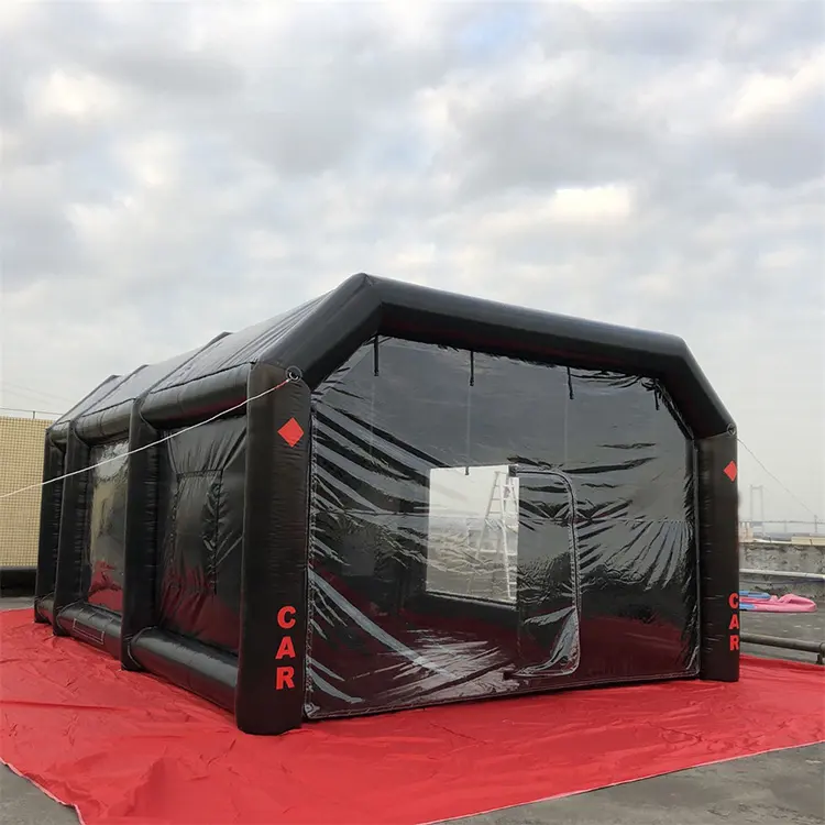 Fabrikant Mini Workshop Gebruikt Opblaasbare Verf Tent Spuitcabine Voor Auto Verf