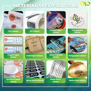 Autocollants en papier enduits imperméables personnalisés, <span class=keywords><strong>lettres</strong></span> légèrement en relief, numéros pour l'emballage <span class=keywords><strong>de</strong></span> collations, sandwichs, pizzas, sucre, aliments - Product Image 4