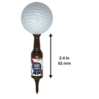 Prêt à expédier cadeaux de golf amusants 3.54 pouces accessoires de golf en plastique durables bouteille de bière t-shirts de golf faits à la main