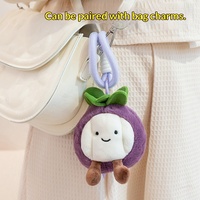 Pendentif en peluche en coton PP polyester, figurine de fruits mignons simulés (Pomme, Banane), décoration de bureau, cadeau de Noël