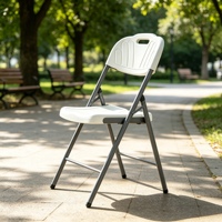 Chaises pliantes en métal PP pour événements commerciaux, portables et pliables, mobilier d'extérieur moderne pour restaurant et bar