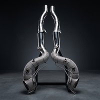Tubo de Escape de Acero Inoxidable SDO para Ferrari 812 GTS 6.5L V12 2021+, Kit de Tubo de Escape Recto con Protección Térmica de Alto Rendimiento OPF