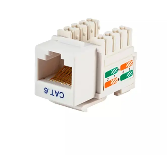 UTP RJ45 kết nối với 90 độ UTP RJ45 Cat 5e mèo 6 Keystone jack cho mạng mô-đun