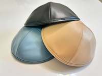 Kippa personnalisée en similicuir pour homme – Yarmulke sur mesure pour mariage, Bar Mitzvah et cérémonies religieuses
