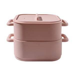 Vaporizador de silicona resistente a altas temperaturas <span class=keywords><strong>para</strong></span> horno <span class=keywords><strong>microondas</strong></span> compartimento de estilo japonés <span class=keywords><strong>para</strong></span> calefacción de alimentos <span class=keywords><strong>para</strong></span> trabajadores de oficina - Product Image 5