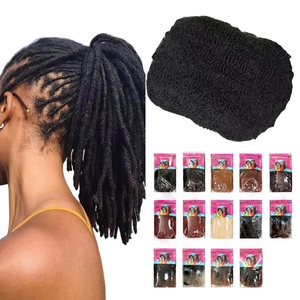 Estensioni per trecce afro naturali da 12 pollici, stile Boho, per dreadlock e locs, capelli Marley a molla, colore 1B, <span class=keywords><strong>extension</strong></span> di capelli sfusi - Product Image 2