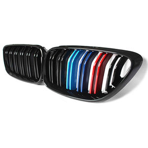 F22 <span class=keywords><strong>M</strong></span> Stijl Gloss <span class=keywords><strong>M</strong></span> Kleur Auto Abs Grill Voor Bmw 2 Serie F22 F23 2014-2016 Dubbele Lijn Nier Bumper Grille - Product Image 3