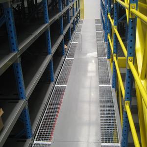 חם למכירה תעשייתי מבנה פלדה מחסן אחסון מדף כבד משרד כבד mzzanine rackking רב עם מדרגות - Product Image 3