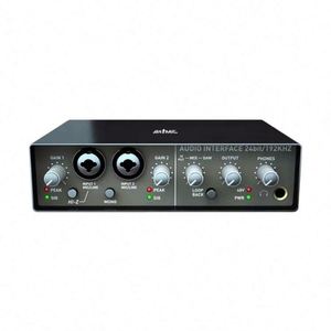 Tarjeta de Sonido AOSHEN Pro USB para Estudio de Grabación, Compatible con Micrófono de 48v, Interfaz Mezcladora de Audio Estéreo para Transmisión en Vivo - Product Image 1