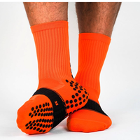 Chaussettes de football antidérapantes pour hommes avec logo personnalisé et grip, chaussettes de sport pour le football et l'entraînement