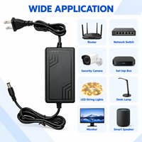 Adaptateur secteur de bureau personnalisé en gros avec protection contre les surtensions 18W 1.5A 12V pour système de caméra CCTV et moniteur portable