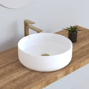 Lavabo rond évier de Table, portable, 400MM, pour le lavage des hygiéniques, sans trou de robinet