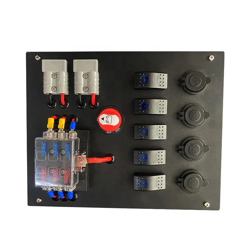 12V Verdeelkast Power Control Dozen Voor 4WD Boten Caravans Switch Box 12V Systemen Auto Elektronica