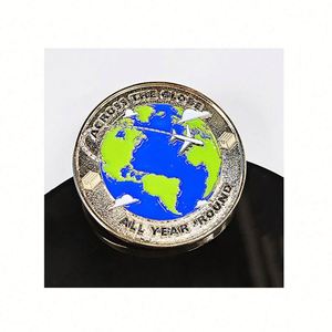 Moneda de Metal Plateada Grabada con Diseño Personalizado, Crea Tu Propio Recuerdo con Técnica de Fundición - Product Image 6