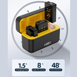 Micro không dây 4Mic 1Thu SX13 SX12 chuyên nghiệp cho máy quay, micro cài áo không dây 4 trong 1 với hộp sạc - Product Image 2