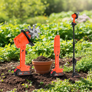 Motoculteur Électrique Sans Fil au Lithium 21-24V, Multifonctionnel, <span class=keywords><strong>Sarcleuse</strong></span> et Cultivateur de Jardin 2-en-1, Outil de Desserrage Facile du Sol - Product Image 1