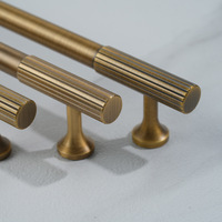 Poignées et boutons de meubles en laiton vintage bronze antique pour armoire à tiroirs simple